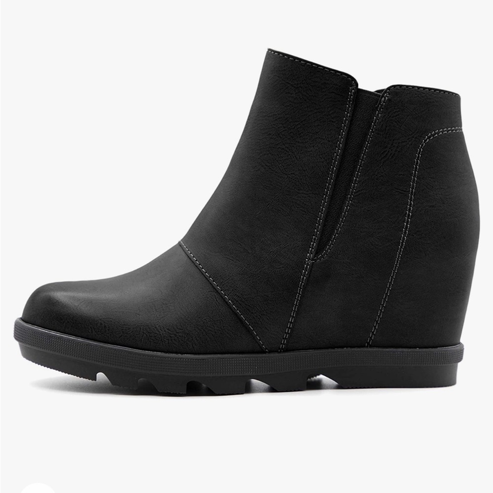 Athlefit Wedge Booties for Women with Heel Hidden Wedge
Boots Ankle